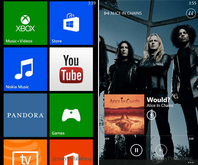 Windows Phone 8 Xbox -musiikki
