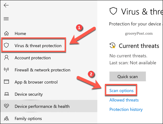 Windows Security -tarkistuksen mukauttaminen
