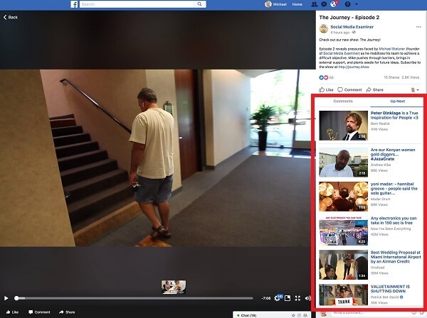 Facebook näyttää antaneen työpöydän videoille enemmän kellomaisen tunnelman erillisillä välilehdillä 