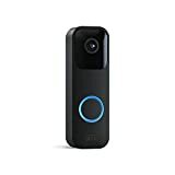 Esittelyssä Blink Video Doorbell | Kaksisuuntainen ääni, HD-video, liike- ja soittoäänihälytykset ja Alexa käytössä-langallinen tai langaton (musta)