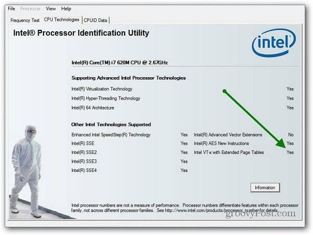Intel-prosessorin suoritintekniikka