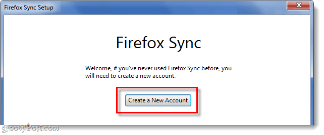 luo uusi Firefox-synkronointitili