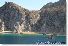 Cabo San Lucas Meksikon kalliot ja rannat Lovers Beach