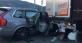 Hänen ajoneuvonsa törmäsi kuorma-autoon: Tan Taşçı joutui liikenneonnettomuuteen