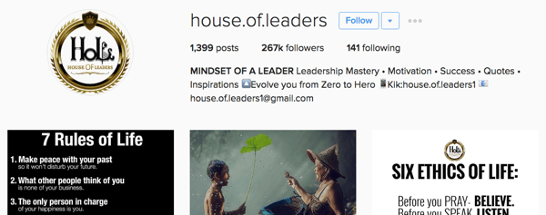 johtajien talo instagram bio