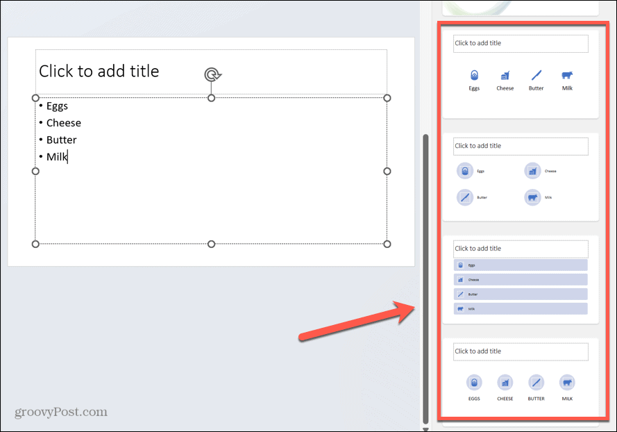 powerpoint-luettelografiikka