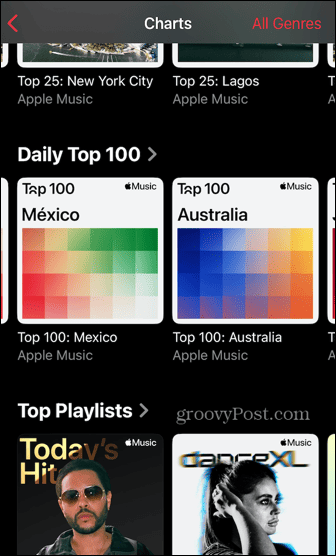 Apple-musiikkilistan 100 suosituinta