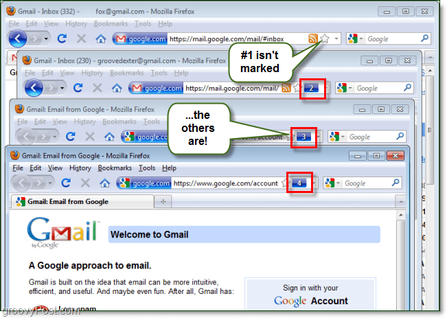 Kirjaudu sisään useisiin Gmail-tileihin tai verkkosivustoihin Firefoxin avulla