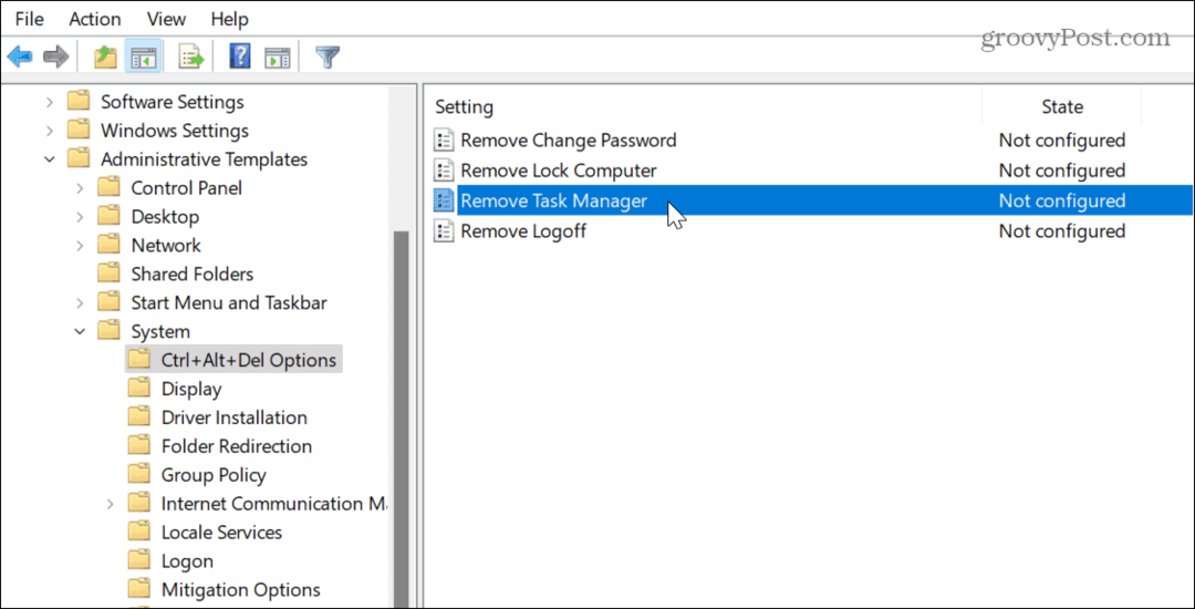 Poista Task Manager käytöstä Windows 11:ssä