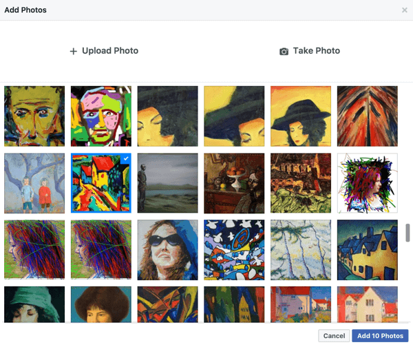 Facebookin avulla on helppo luoda diaesitys valokuvista, jotka olet jo jakanut sivullasi.