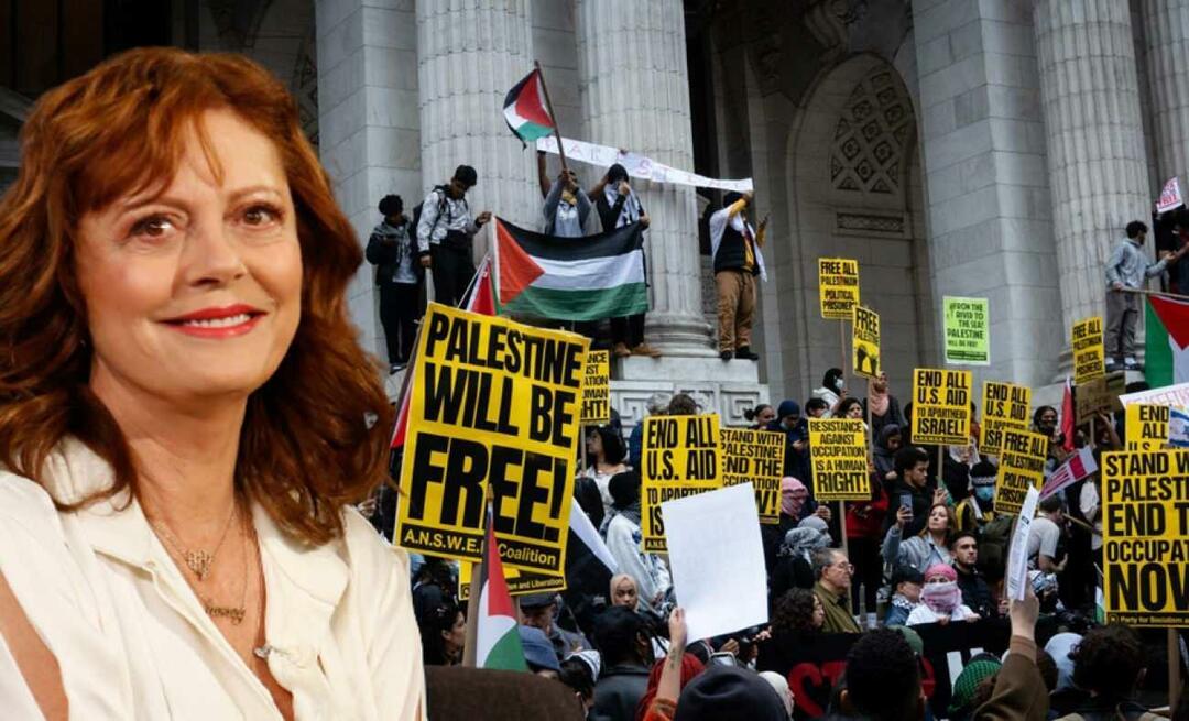 New York puolusti Palestiinaa! Susan Sarandon haastoi Israelin: On aika olla vapaa