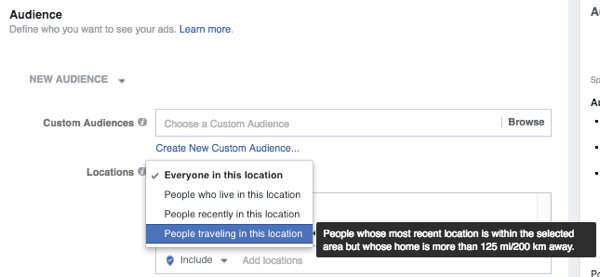 Facebook-mainosten kohdistaminen