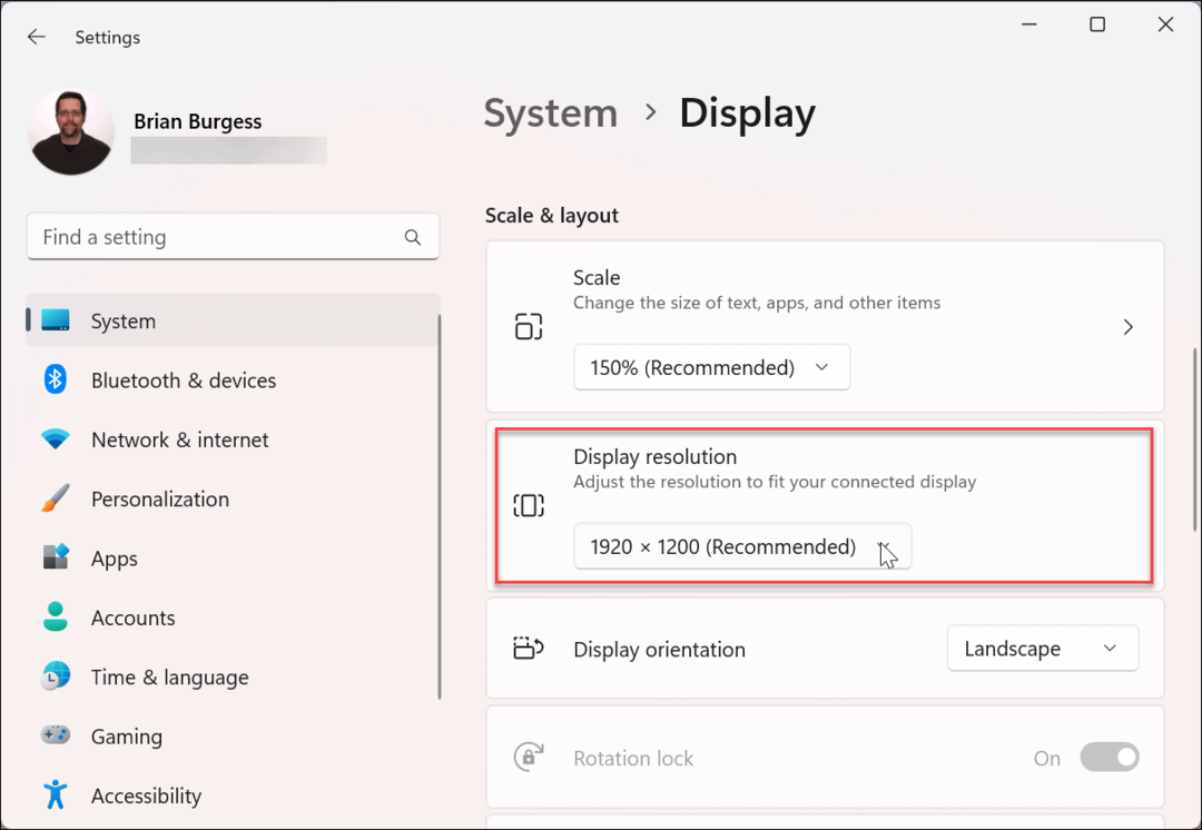 Muuta näytön resoluutiota Windows 11:ssä