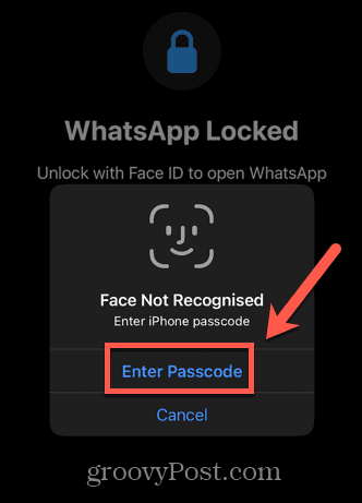 whatsapp syötä salasana