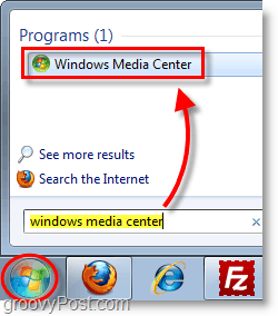 Windows 7 Media Center - avaa Windows Media Center