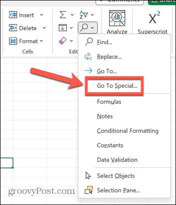 excel mene erityiseen