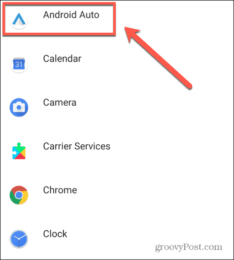 Android auto -sovellus
