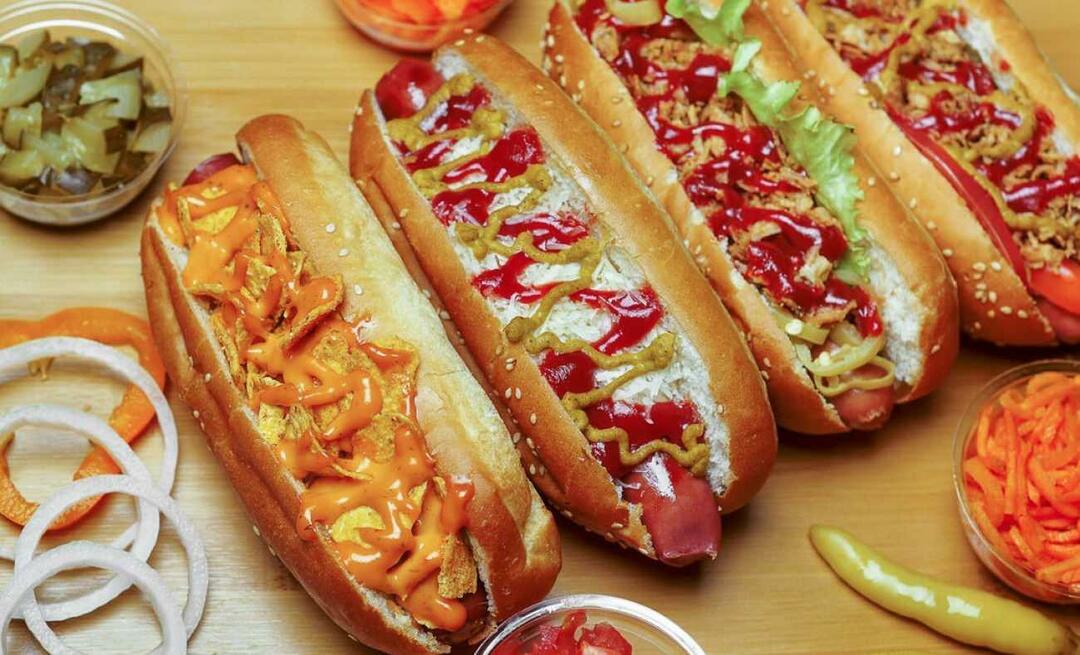 Mitä hot dogiin laitetaan? Kuinka tehdä todellinen hot dog?