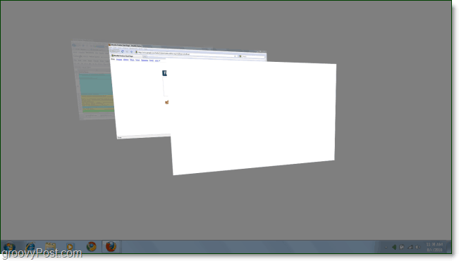 hidastettu 3D-kääntö Windows-7: ssä
