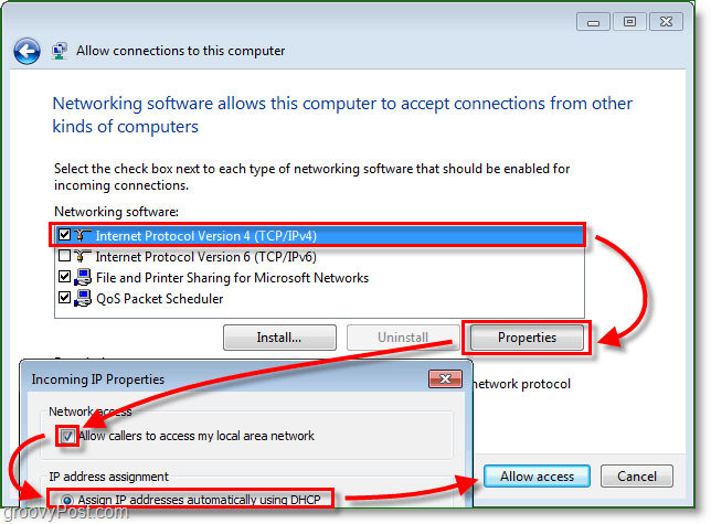 Asenna VPN - PPTP-isäntä kotisi Windows 7 -tietokoneeseen [ohje]