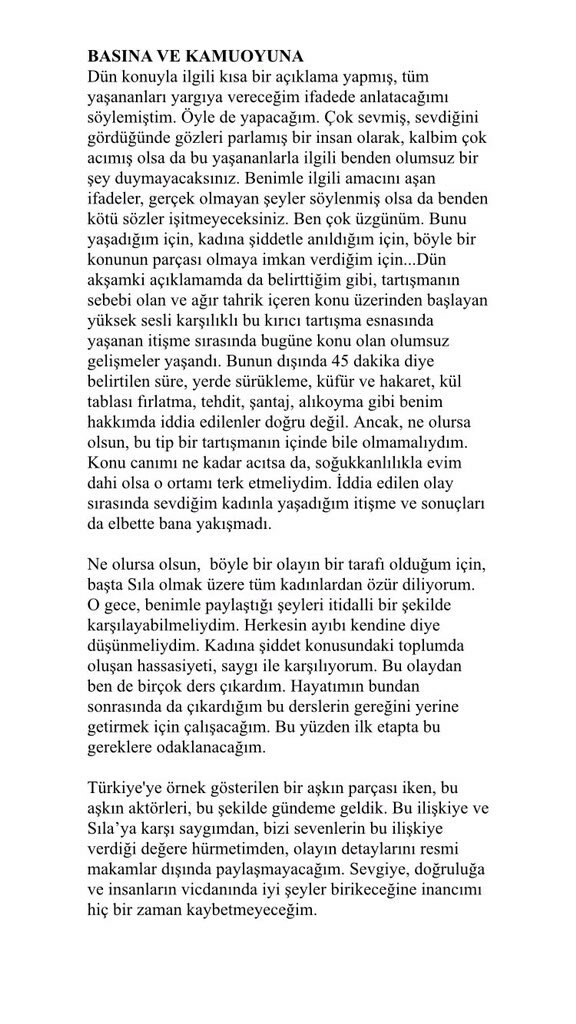 Ahmet Kural pyysi anteeksi Sılaa