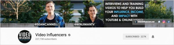 Video Influencers on kanava, joka tuottaa viikoittaisia ​​haastatteluja.