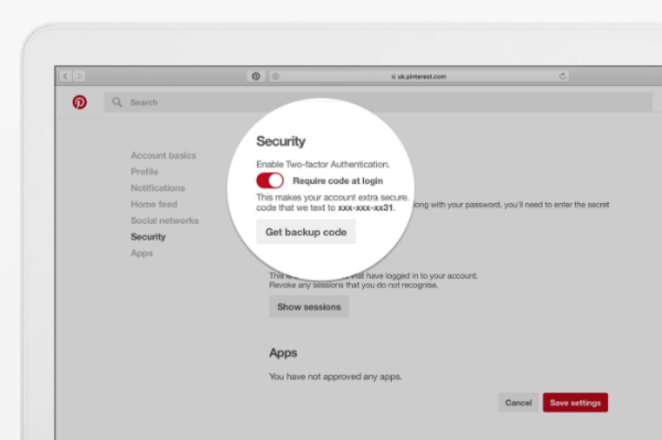 Pinterest ottaa käyttöön kahden tekijän todennuksen ja muut uudet turvatoimet kaikille käyttäjille seuraavien viikkojen aikana.