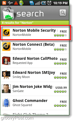 Lataa android Norton matkapuhelinten turvallisuus