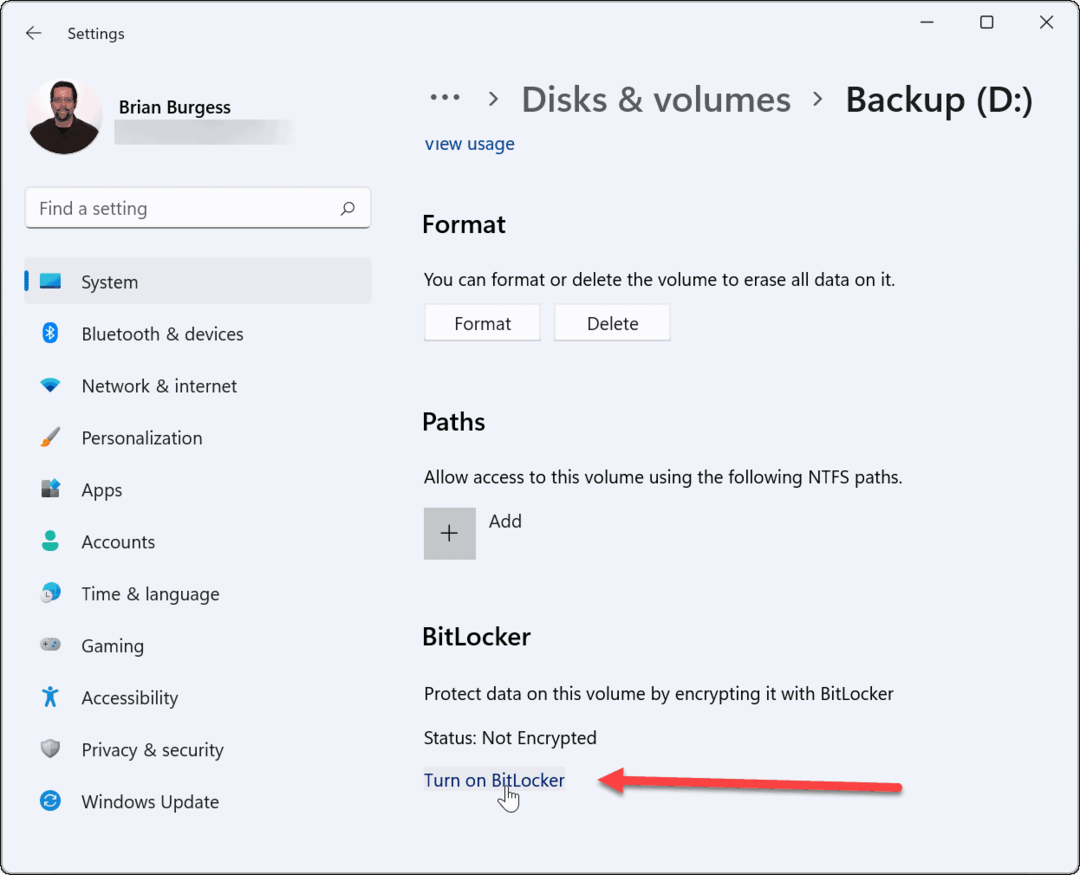 Käytä Bitlockeria siirtyäksesi Windows 11:een