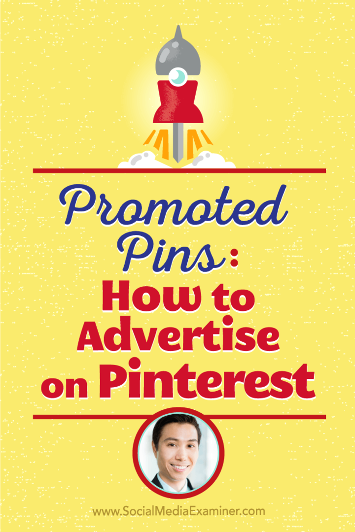 Vincent Ng keskustelee Michael Stelznerin kanssa siitä, miten voit mainostaa Pinterestissä mainostetuilla nastoilla.