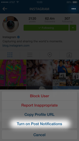 Instagram lisää viesti-ilmoitukset