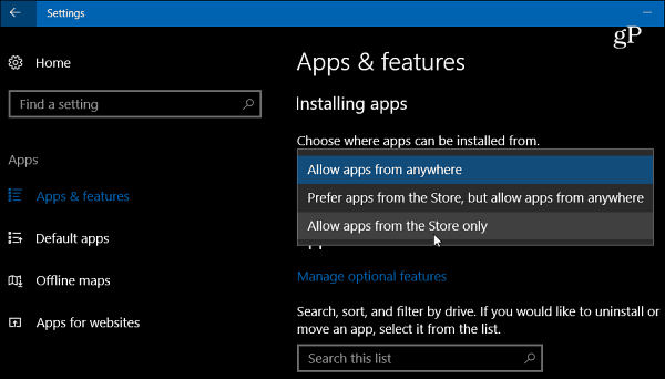 Windows 10: n luojien päivitys saa uudet asetukset työpöytäsovellusten asentamiseen
