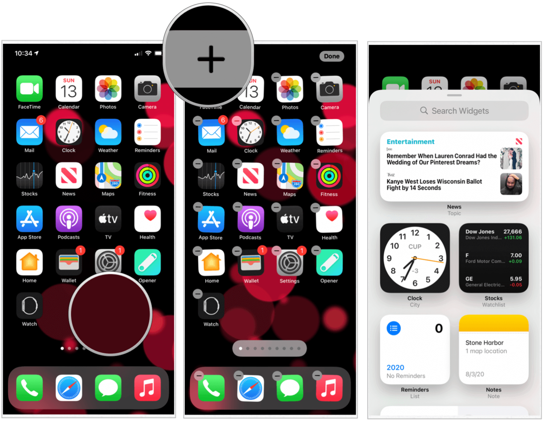 iOS 14 -widgetien asetukset