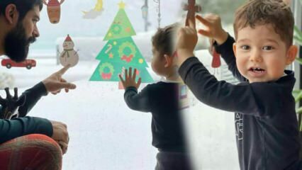 Burak Özçivit ja Fahriye Evcenin poika Karan tapasivat vauvan lunta ensimmäistä kertaa!