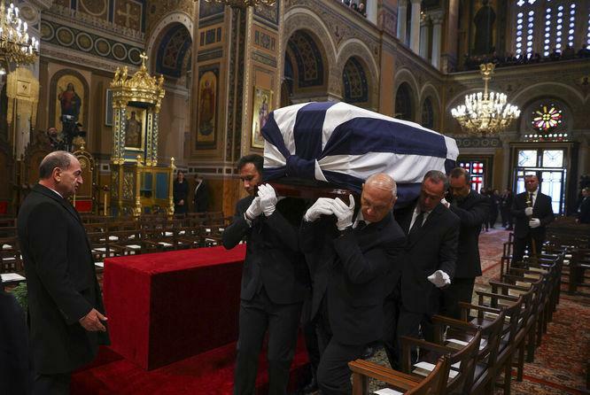 Kreikan entinen kuningas 2. Konstantinuksen hautajaiset
