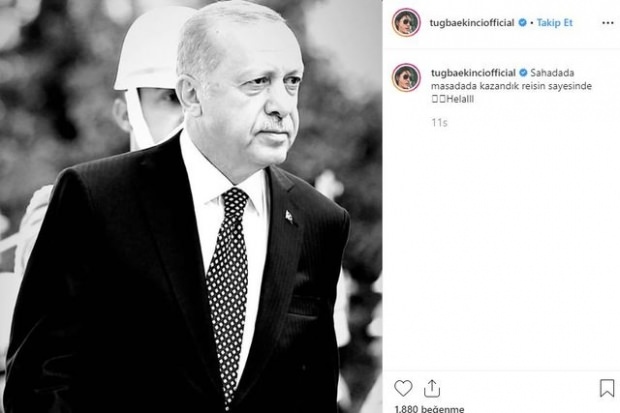 Tuğba Ekinci jakaa presidentti Erdoğanin