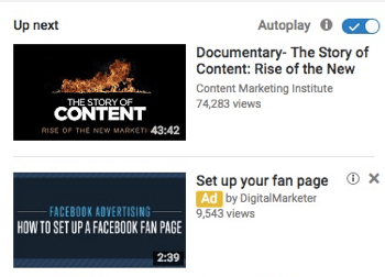  YouTube-mainoksesi sponsoroituna videona.