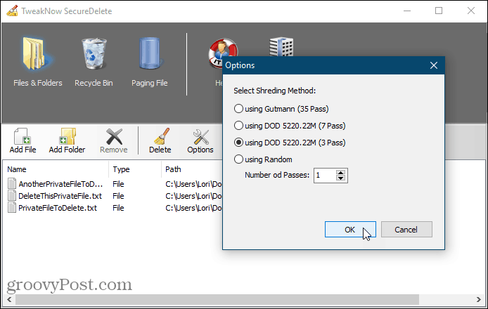 SecureDelete Windowsin suojattu poistotyökalu