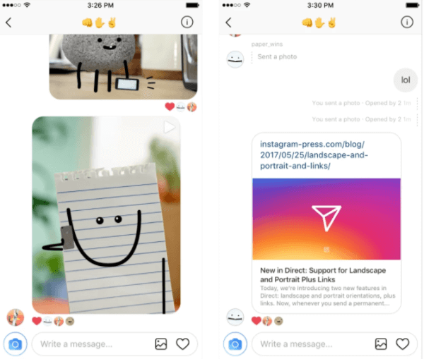  Instagram lisäsi suoran verkkolinkkien tuen, jonka avulla käyttäjät voivat nyt valita kuvan vaaka- ja pystysuunnan