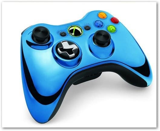 Xbox 360 kromiohjain sininen