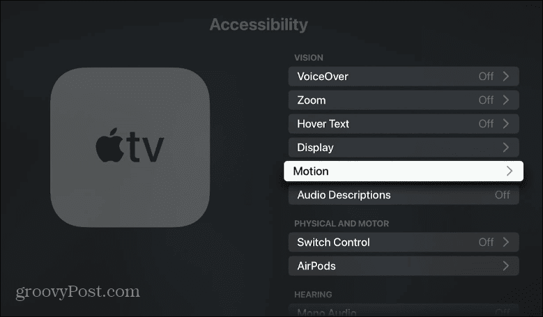 Poista videon ja äänen automaattinen toisto käytöstä Apple TV: ssä