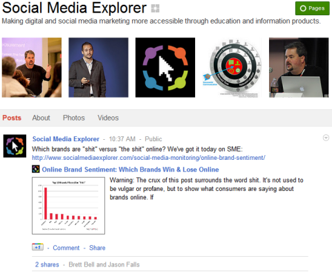Google+ -sivut - Social Media Explorer