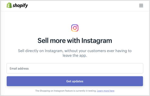 instagram shoppable post shopify beta -ohjelma rekisteröidy