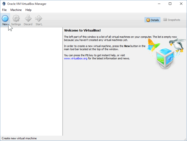 01 Luo uusi virtuaalikone (Windows 10 Install)