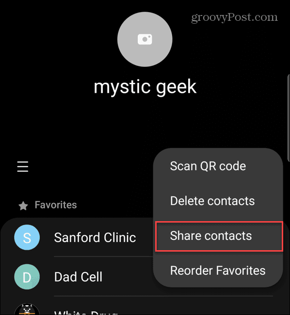 Siirrä yhteystiedot Androidista Androidiin