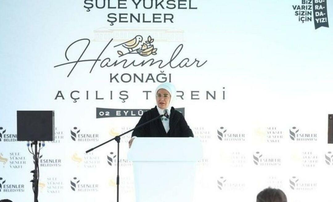 Emine Erdoğan osallistui Şule Yüksel Şenler Mansionin avajaisiin