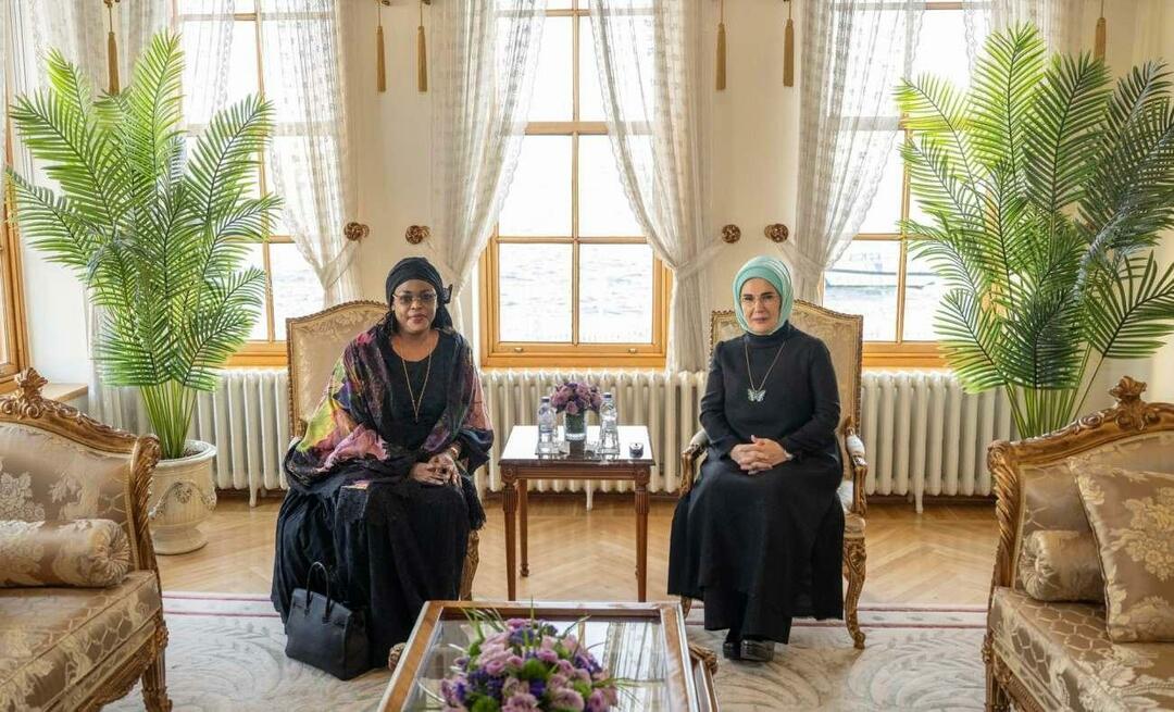 Ensimmäinen nainen Erdoğan tapasi Senegalin presidentin vaimon!