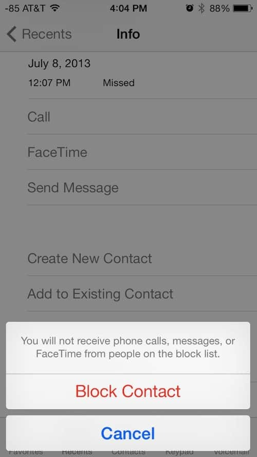 Apple iOS 7 lisää kyvyn estää ei-toivotut puhelut ja tekstit