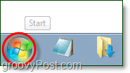 Napsauta Windows 7: n Käynnistä-valikkoa