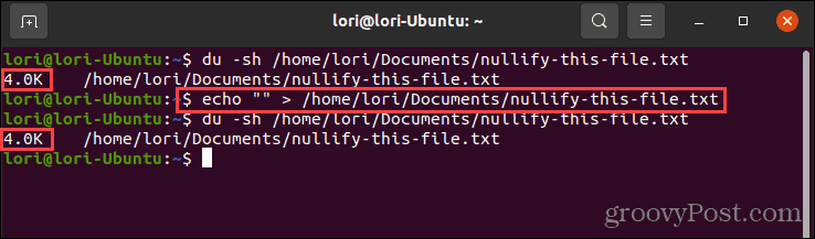 Echo-komennon käyttäminen tyhjillä lainausmerkeillä Linuxissa